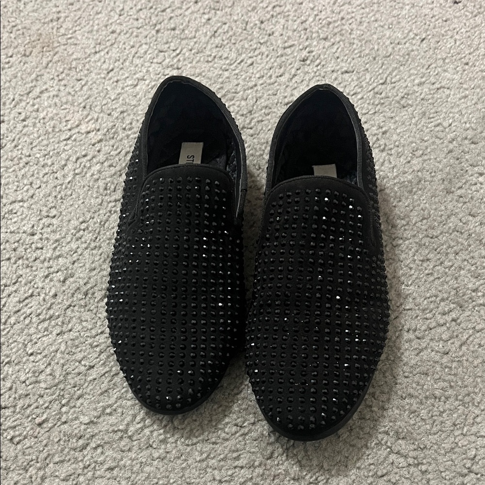Steve Madden Black Studded Men's Loafers size 4